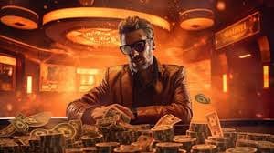 Responsible gaming reminder beside slot entertainment cards for adults